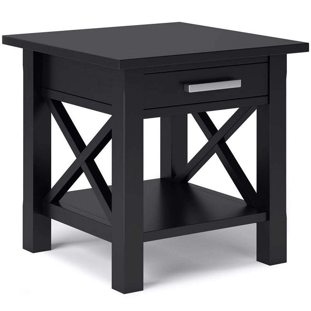 Solid Wood End Table with Storage Z624624