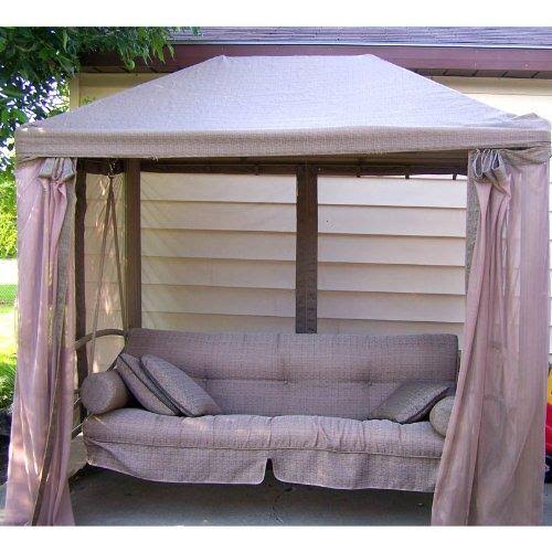 Gazebo Swing Replacement Canopy and Netting Set P938