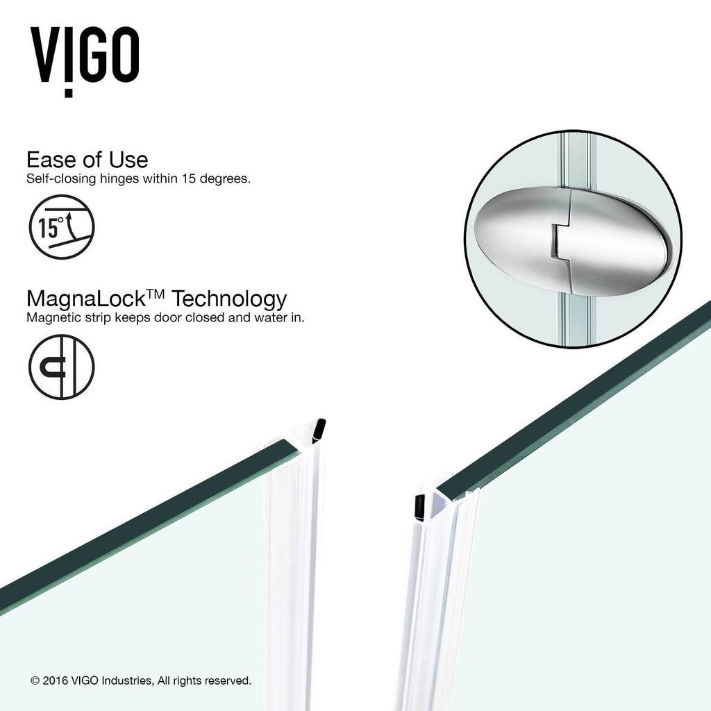 Frameless Neo-Angle Shower Enclosure with Low-Profile Base C7337