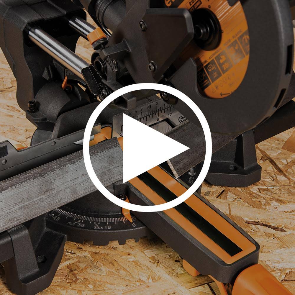 Single Bevel Sliding Miter Saw with 7-1/4 in. Multi-Material Cutting Blade U223664