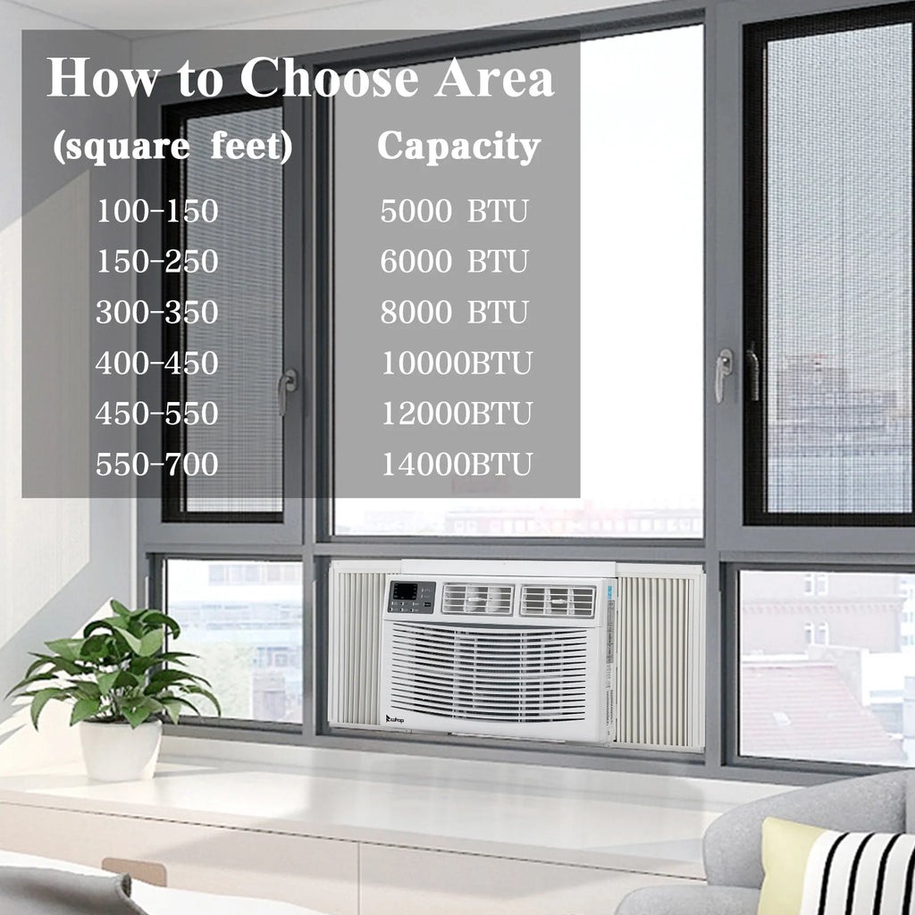Window Air Conditioner 115V 12000 BTU White H8396