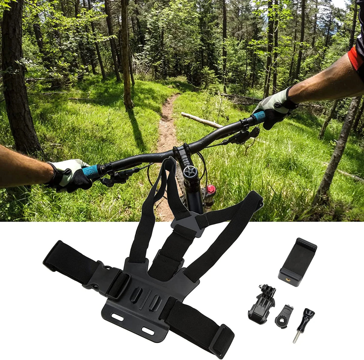 Adjustable Cellphone Selfie Chest Mount Strap Q66699