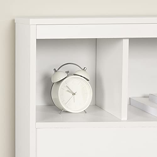 Twin Pure White Bookcase Headboard X242345