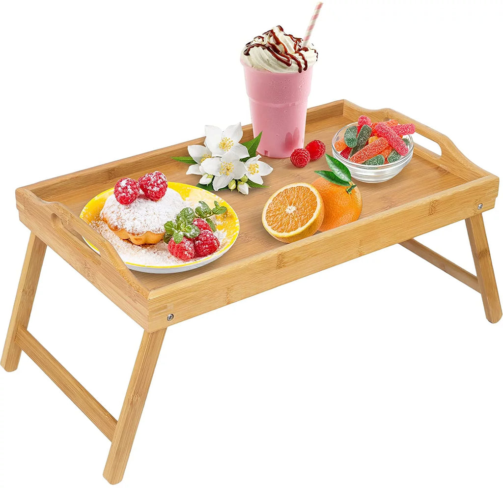 Bamboo Bed Tray with Folding Legs D92089