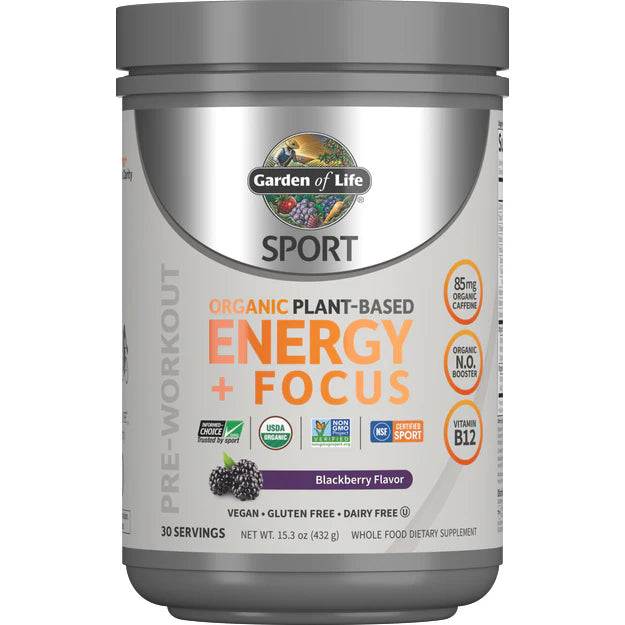 Organic Plant-Based Energy + Focus Blackberry 15.3 oz O88302