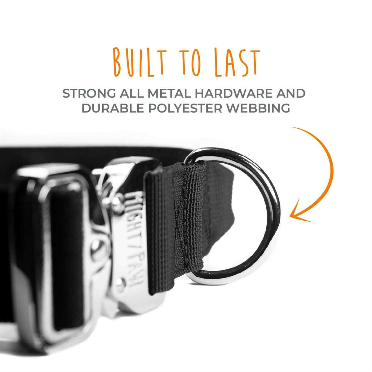 Heavy Duty Dog Collar with Metal Buckle Y45480