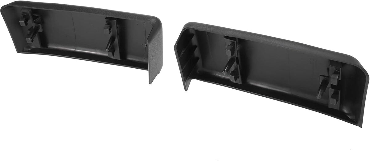 Black Plastic Car Front Bumper Guards Pack of 2 U4293