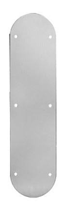 Polished Brass Push Plate with Screw Holes Q722686
