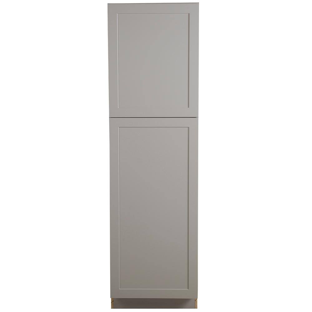 Gray Pantry Cabinet with Adjustable Shelves W124