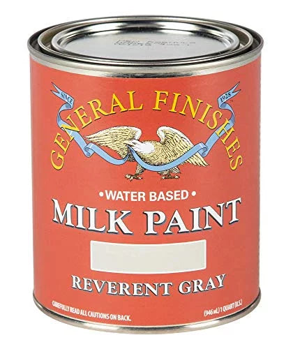 Water Based Milk Paint, 1 Quart, Reverent Gray S6822