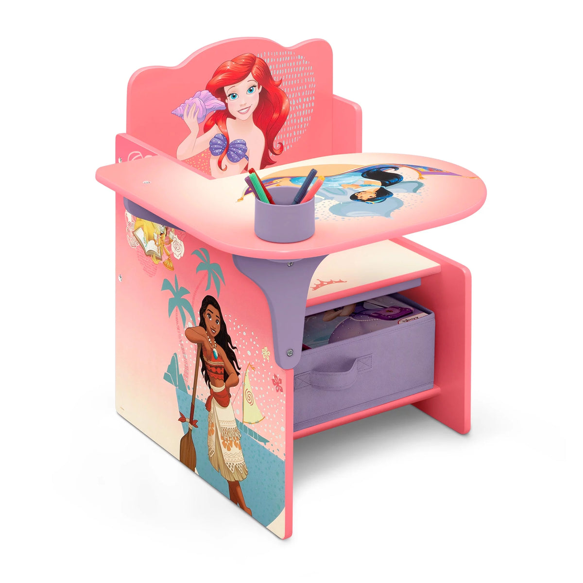 Princess Chair Desk with Storage Bin Q35773