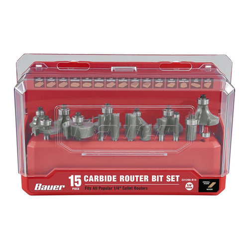 15-Piece Carbide Router Bit Set Q713
