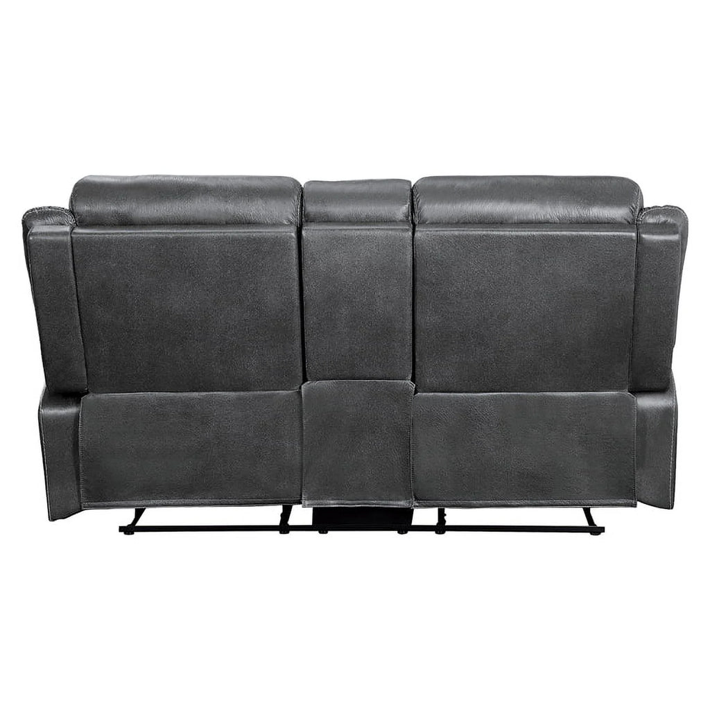 Dark Gray Microfiber 2-Piece Reclining Sofa Set M188575