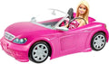Pink 2-Seater Toy Convertible Car with Fashion Doll M85411