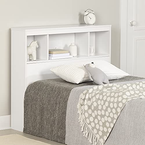 Twin Pure White Bookcase Headboard X242345