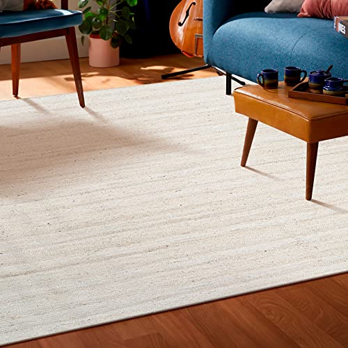 Bohemian Braided Jute Cotton Area Rug 2'x3' B6910