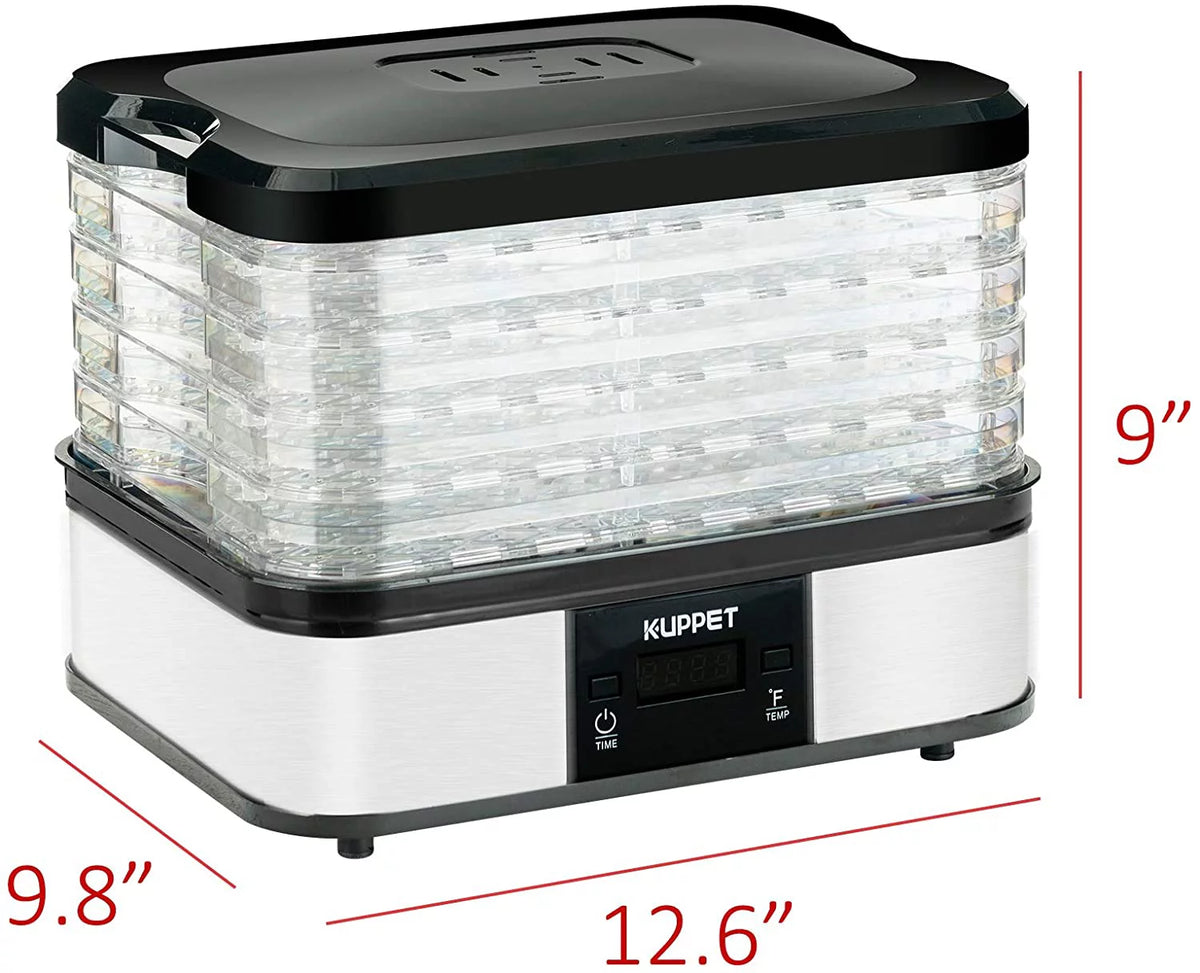 Electric Food Dehydrator with Adjustable Thermostat, 5-Tray K97013