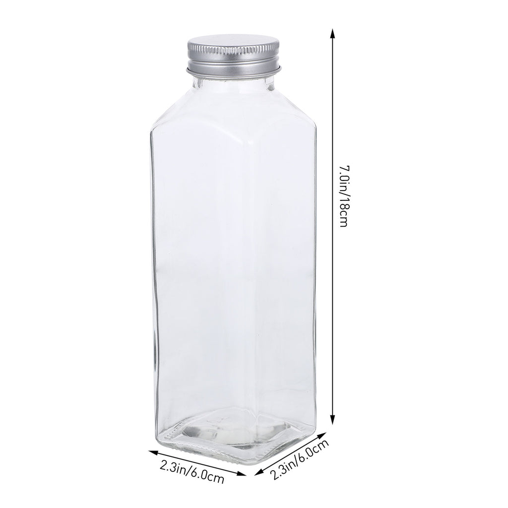 6 Pcs Glass Storage Bottles with Lid X897