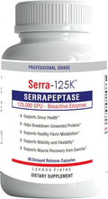 Extra Strength Serrapeptase 90 Vegan Capsules Delayed Release L9580