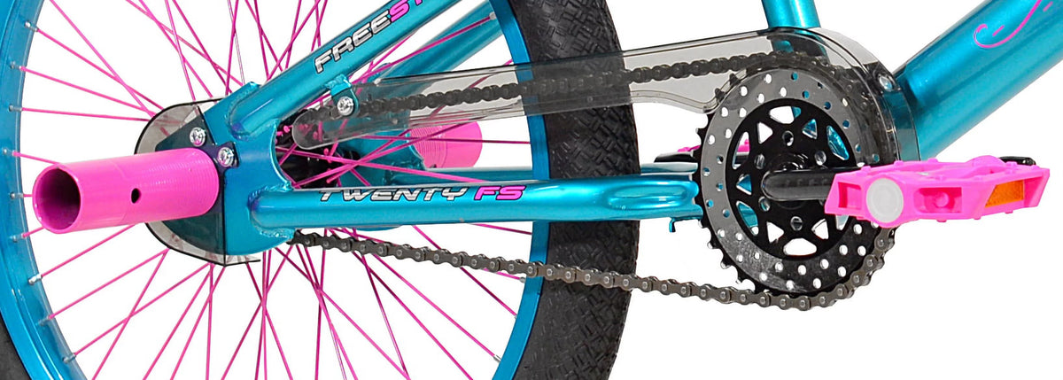 20 Girls BMX Bike Aqua and Pink R375