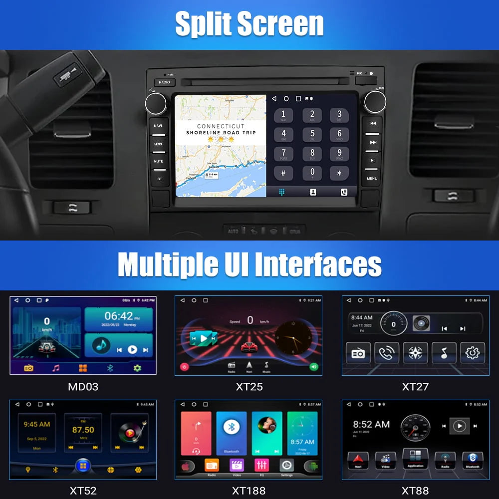 Car Radio Stereo with Bluetooth GPS Navigation Z1269