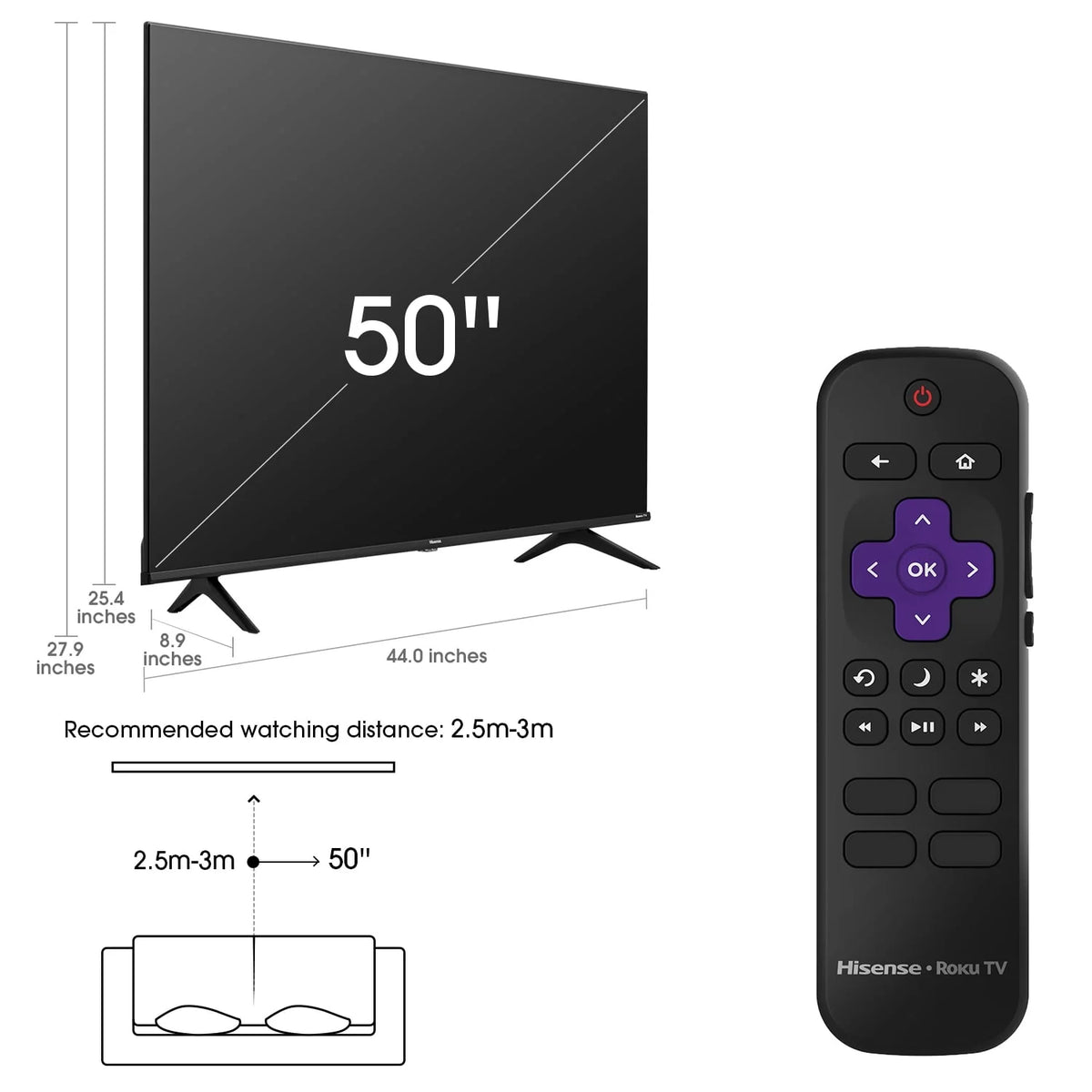50 Class 4K UHD LED LCD Smart TV HDR X178