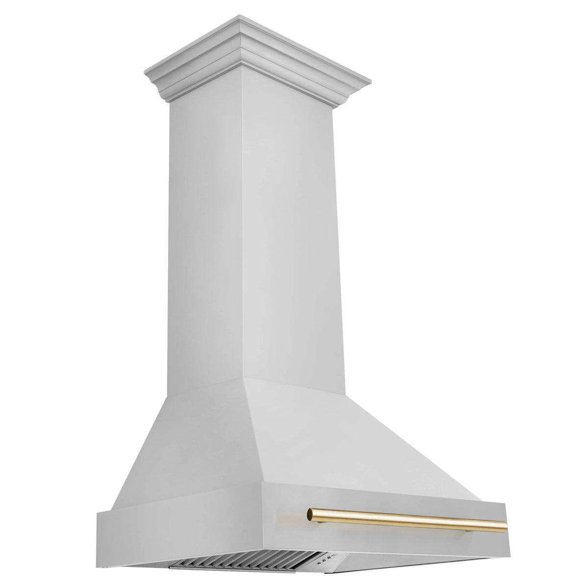 30 Inch Stainless Steel Range Hood with Gold Handle R759