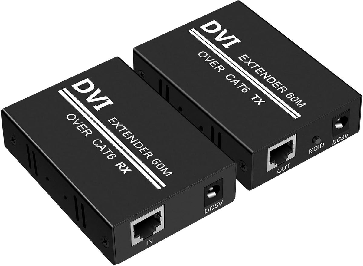 DVI Extender over Ethernet Cable with Transmitter and Receiver I156099