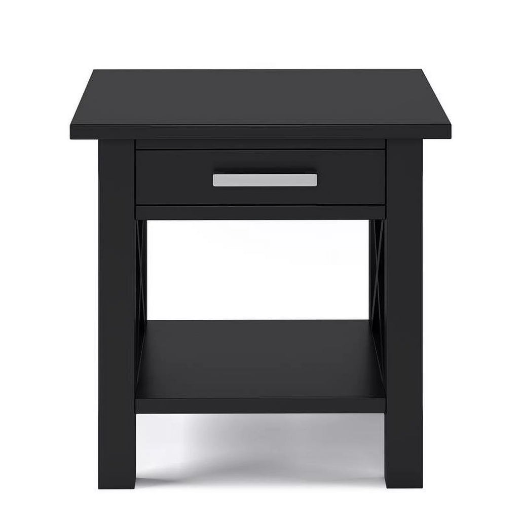 Solid Wood End Table with Storage Z624624