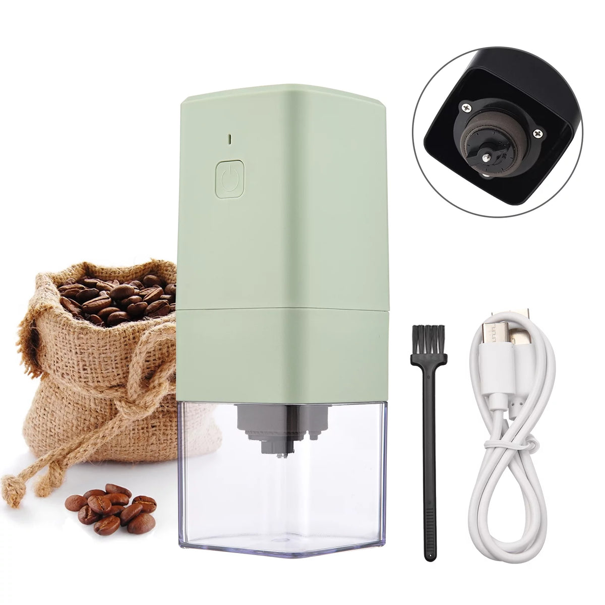 Electric Burr Coffee Grinder with Adjustable Coarse Fine Grinding U336