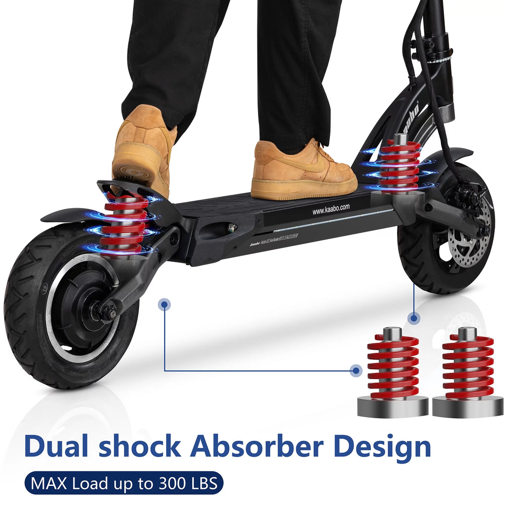 Electric Scooter with 25 Miles Range, 19 MPH, 500W, 10 inch Wheels I589