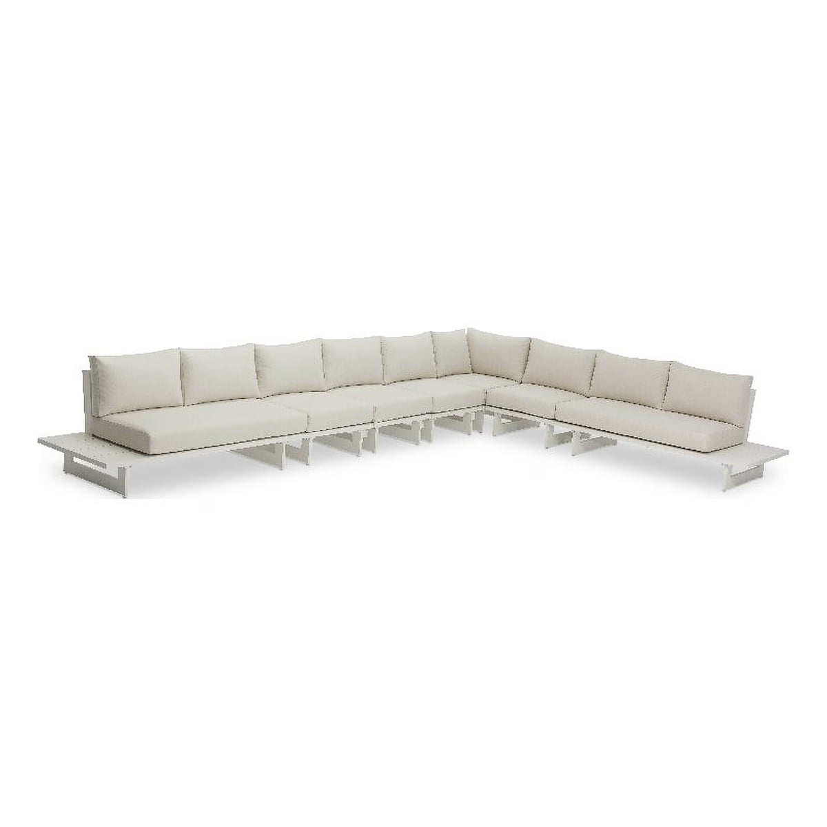 Cream Water Resisting Outdoor Modular Sectional U23604