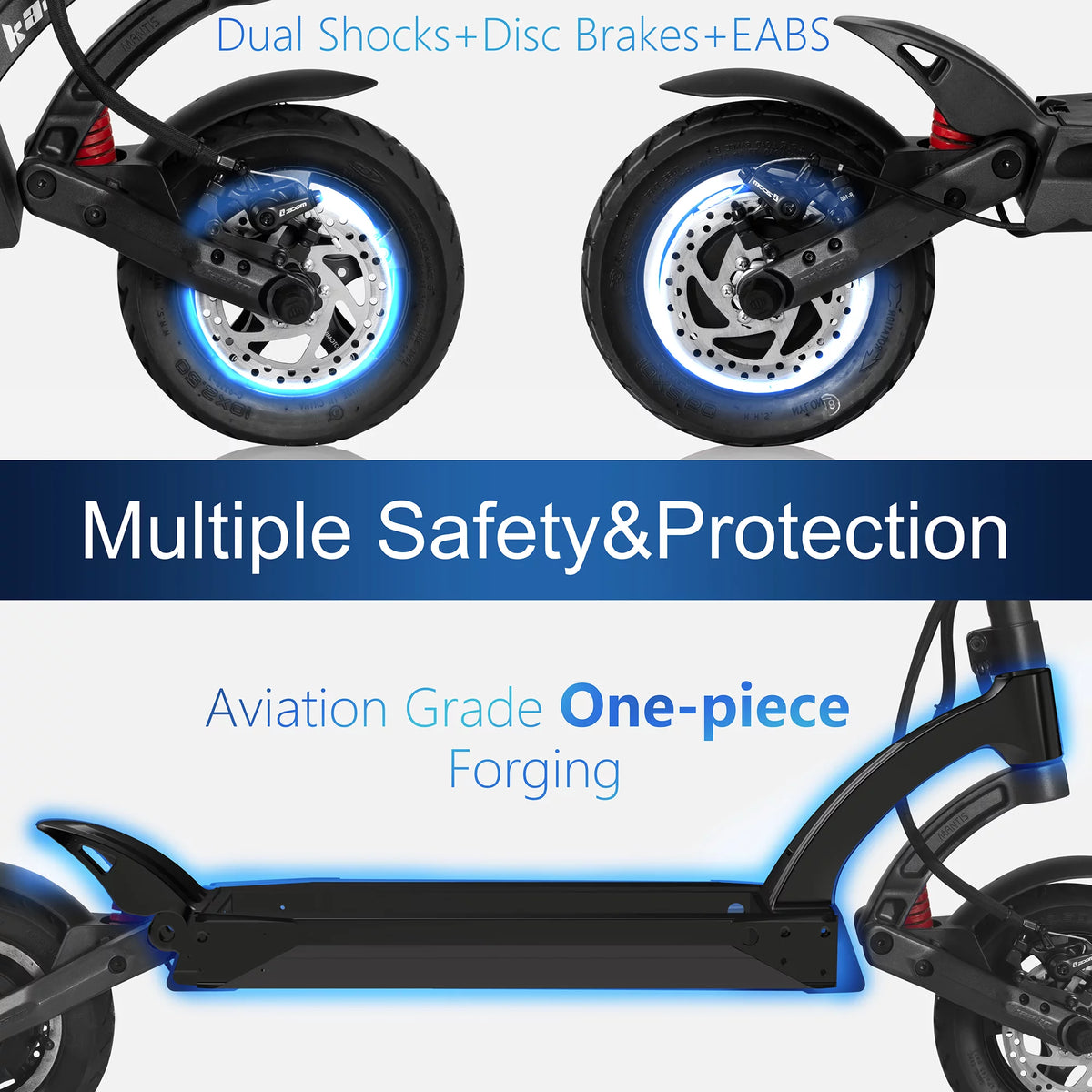 Electric Scooter with 25 Miles Range, 19 MPH, 500W, 10 inch Wheels I589