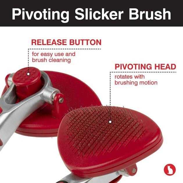 Self Cleaning Pivoting Cat Brush K6631